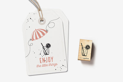 Cats on Appletrees Stamp - Cocktail Glass Flywheel Stationery Tasmania
