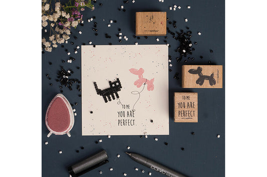 Cats on Appletrees Stamp - Confetti