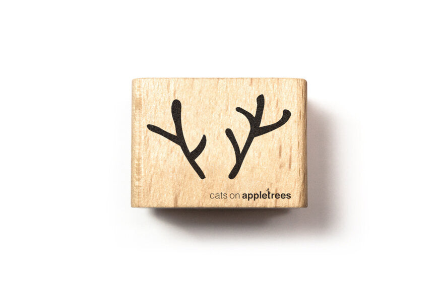 Cats on Appletrees Stamp - Deer Antlers Flywheel Stationery Tasmania