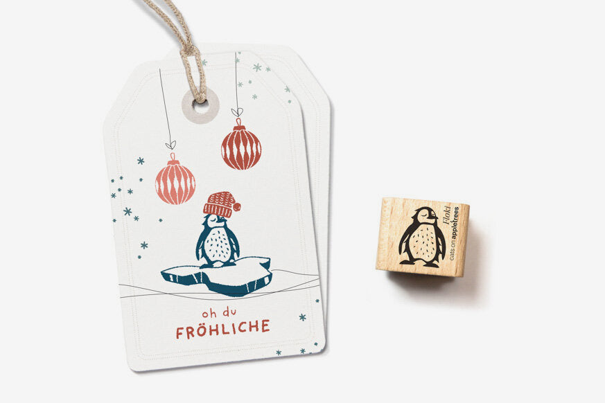 Cats on Appletrees Stamp - Floki the Penguin