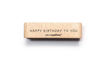 Cats on Appletrees Stamp - Happy Birthday to You Flywheel Stationery Tasmania