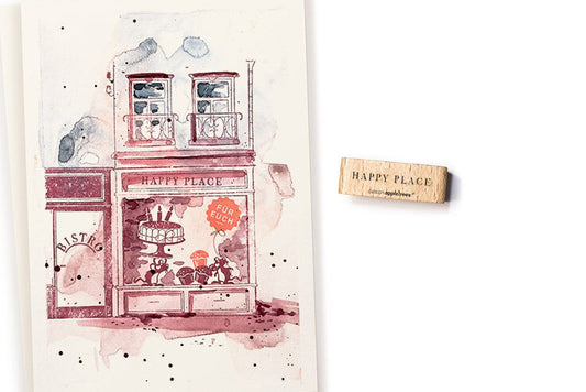 Cats on Appletrees Stamp - Happy Place