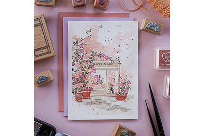 Cats on Appletrees Stamp - Happy Place