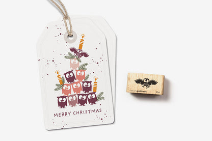 Cats on Appletrees Stamp - Ilsa the Owl