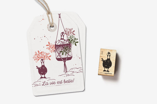 Cats on Appletrees Stamp - Jade the Mallard