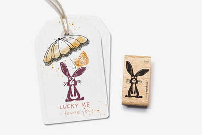 Cats on Appletrees Stamp - Jona the Rabbit