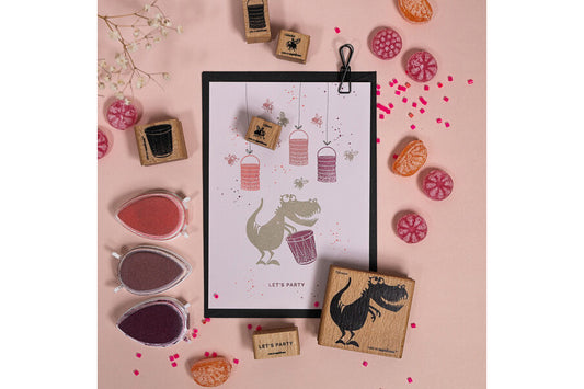 Cats on Appletrees Stamp - Let's Party