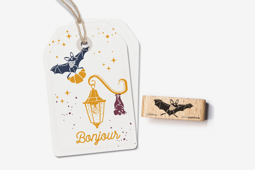 Cats on Appletrees Stamp - Lillebror the Bat