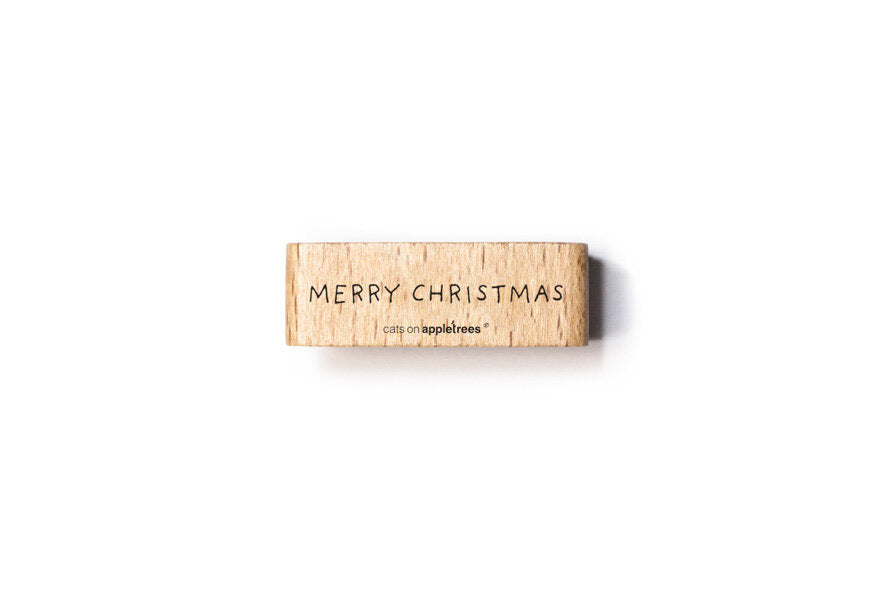 Cats on Appletrees Stamp - Merry Christmas 2 Flywheel Stationery Tasmania