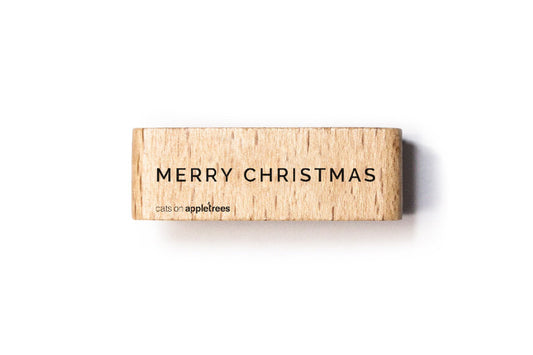 Cats on Appletrees Stamp - Merry Christmas Flywheel Stationery Tasmania