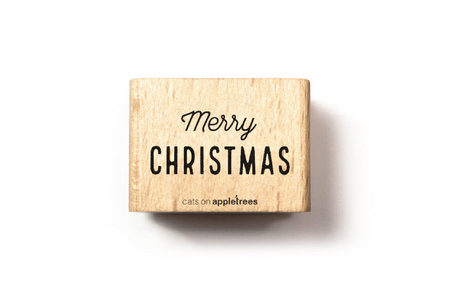 Cats on Appletrees Stamp - Merry Christmas 3 Flywheel Stationery Tasmania