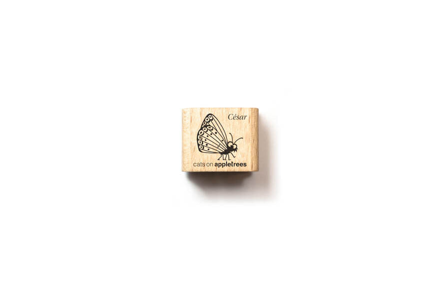 Cats on Appletrees Mini Stamp - César the Butterfly