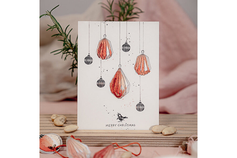 Cats on Appletrees Mini Stamp - Christmas Bauble Flywheel Stationery Tasmania