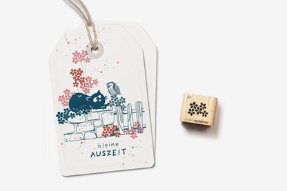 Cats on Appletrees Mini Stamp - Forget-me-not