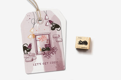 Cats on Appletrees Mini Stamp - Frida the Cat