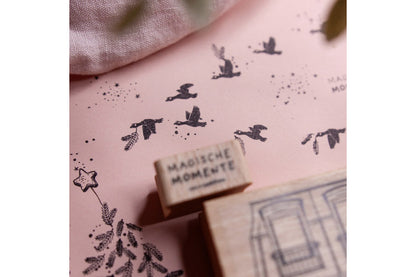 Cats on Appletrees Mini Stamp - Gesa the Flying Goose