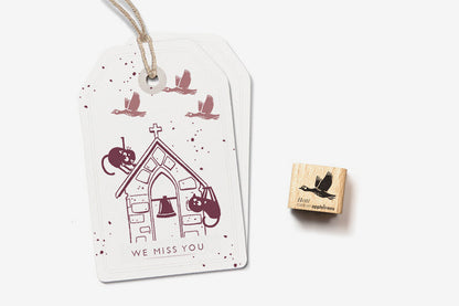 Cats on Appletrees Mini Stamp - Hetti the Flying Goose