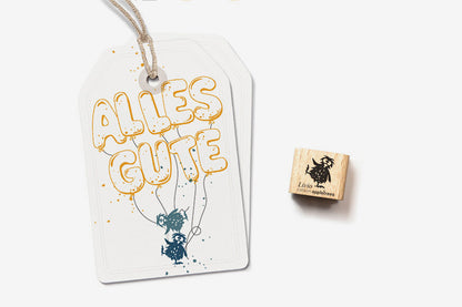 Cats on Appletrees Mini Stamp - Livio the Chick