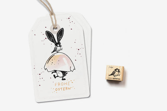 Cats on Appletrees Mini Stamp - Luigi the Finch