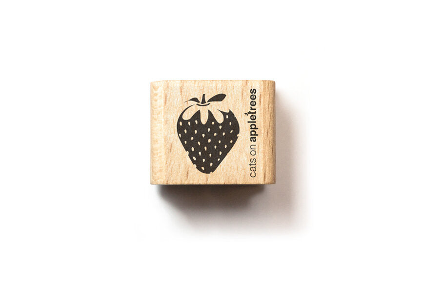 Cats on Appletrees Mini Stamp - Strawberry