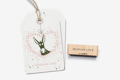 Cats on Appletrees Stamp - Sending Love