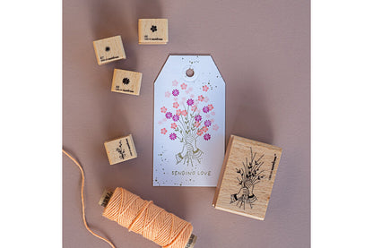 Cats on Appletrees Stamp - Sending Love
