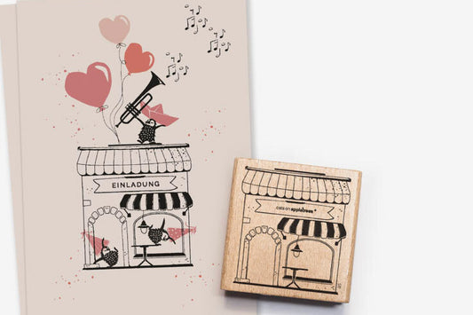 Cats on Appletrees Stamp - Shop