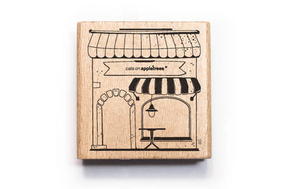 Cats on Appletrees Stamp - Shop Flywheel Stationery Tasmania