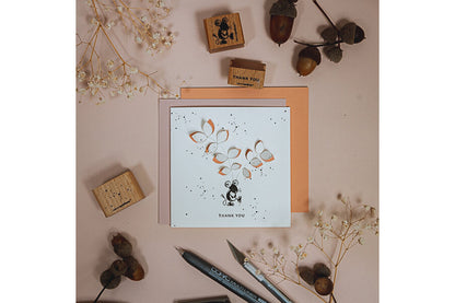 Cats on Appletrees Stamp - Thank You