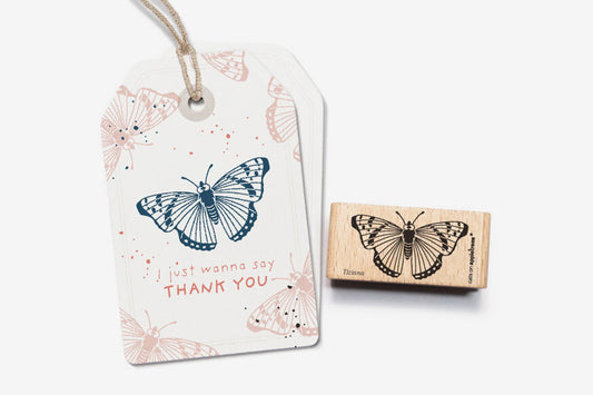 Cats on Appletrees Stamp - Tiziana the Butterfly