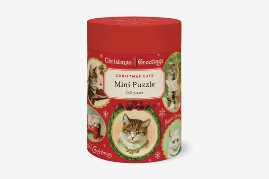 Cavallini 240 Piece Puzzle - Christmas Cats General Flywheel Stationery Tasmania