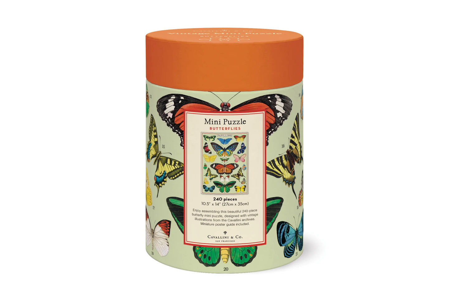 Cavallini 240 Piece Puzzle - Butterflies | Flywheel | Stationery | Tasmania