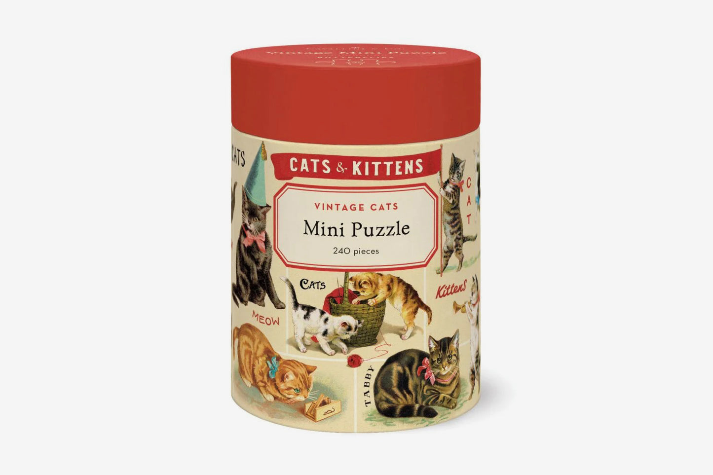 Cavallini 240 Piece Puzzle - Vintage Cats | Flywheel | Stationery | Tasmania