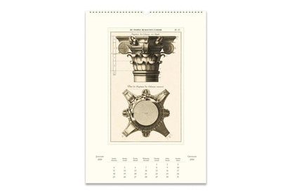 Cavallini 2026 Wall Calendar - Architettura | Flywheel | Stationery | Tasmania