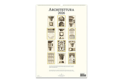 Cavallini 2026 Wall Calendar - Architettura | Flywheel | Stationery | Tasmania