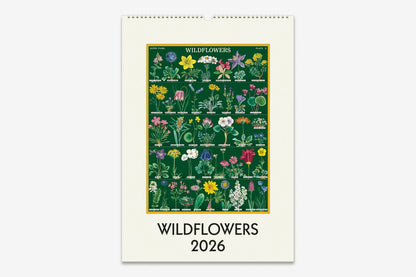 Cavallini 2026 Wall Calendar - Wildflowers | Flywheel | Stationery | Tasmania
