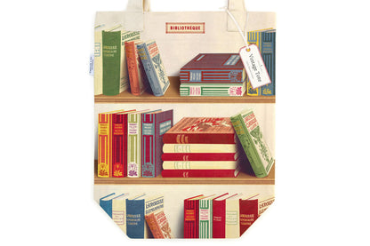 Cavallini Tote Bag - Library Books | Flywheel | Stationery | Tasmania