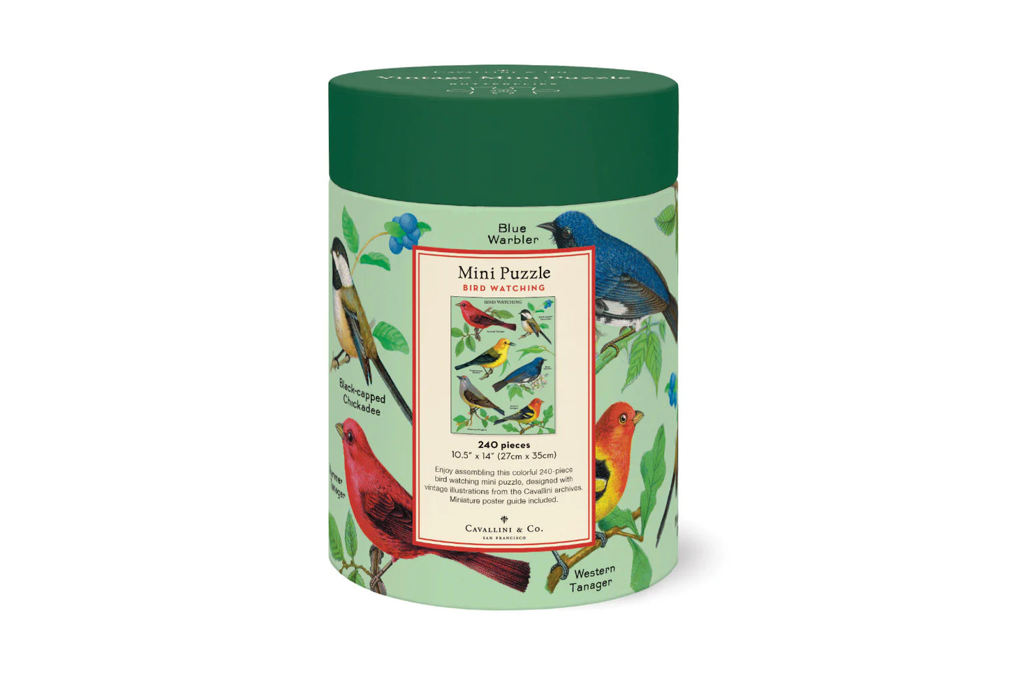 Cavallini 240 Piece Puzzle - Bird Watching | Flywheel | Stationery | Tasmania