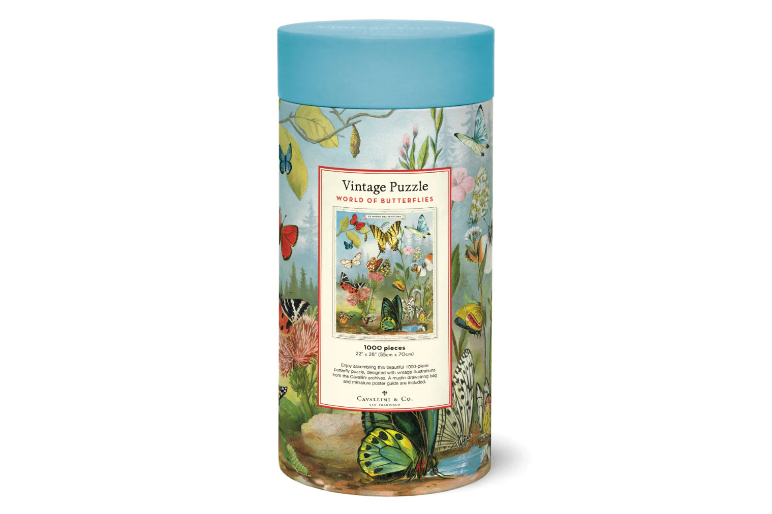 Cavallini 1000 Piece Puzzle - World of Butterflies | Flywheel | Stationery | Tasmania
