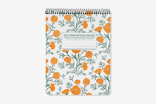 Decomposition Book Notepad - California Poppies | Flywheel | Stationery | Tasmania