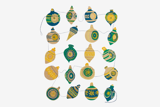 East End Press Sewn Garland - Christmas Ornaments | Flywheel | Stationery | Tasmania