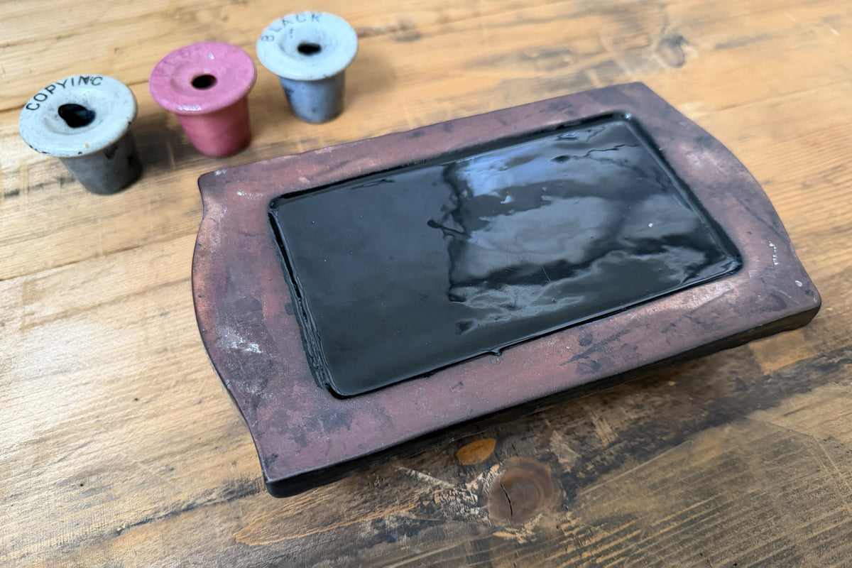 Ceramic Pen and Ink Stand Flywheel Stationery Tasmania