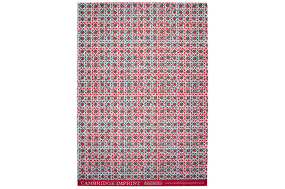 Cambridge Imprint Gift Wrap - Alhambra Green & Pink | Flywheel | Stationery | Tasmania