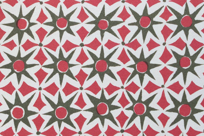 Cambridge Imprint Gift Wrap - Alhambra Green & Pink | Flywheel | Stationery | Tasmania