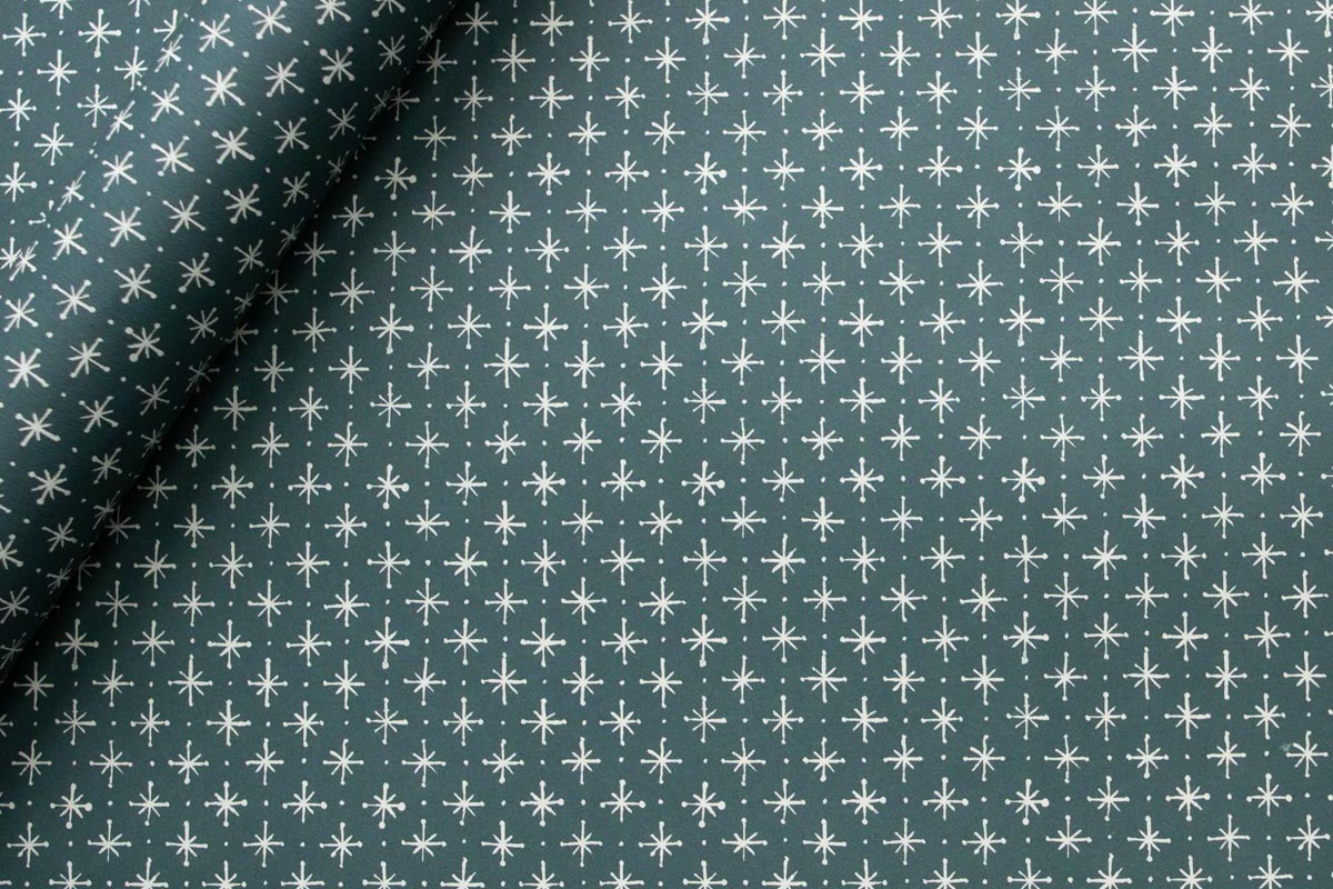 Cambridge Imprint Gift Wrap - Little Stars Petrol Blue | Flywheel | Stationery | Tasmania