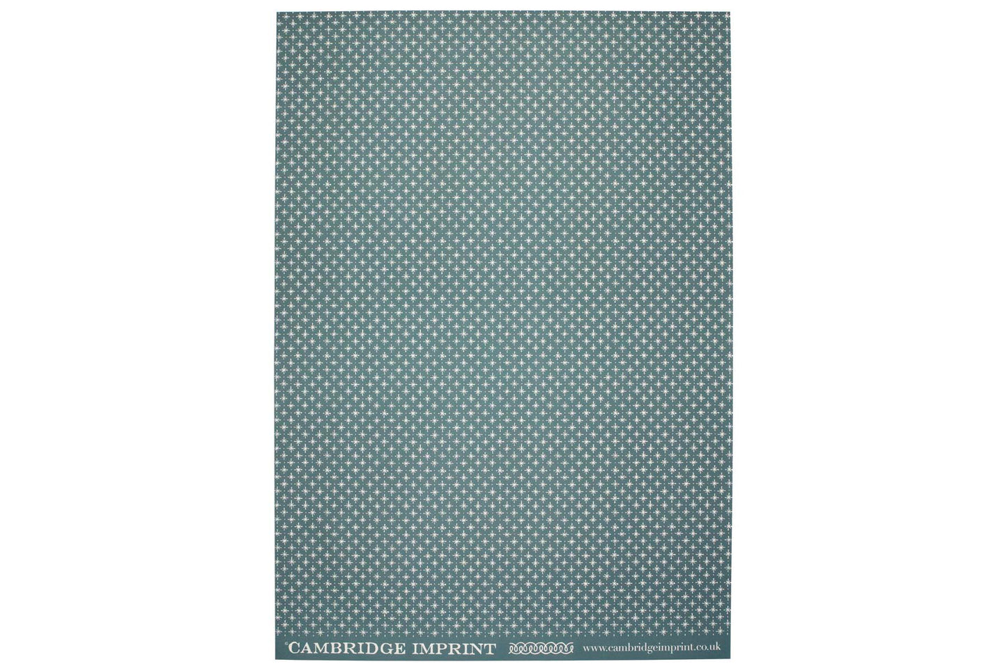 Cambridge Imprint Gift Wrap - Little Stars Petrol Blue | Flywheel | Stationery | Tasmania