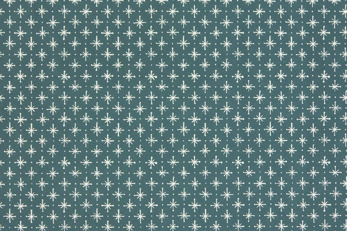 Cambridge Imprint Gift Wrap - Little Stars Petrol Blue | Flywheel | Stationery | Tasmania