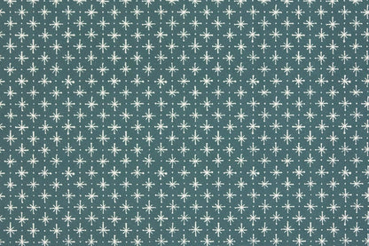 Cambridge Imprint Gift Wrap - Little Stars Petrol Blue | Flywheel | Stationery | Tasmania