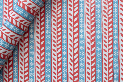 Cambridge Imprint Gift Wrap - Merry Christmas Red & Blue | Flywheel | Stationery | Tasmania