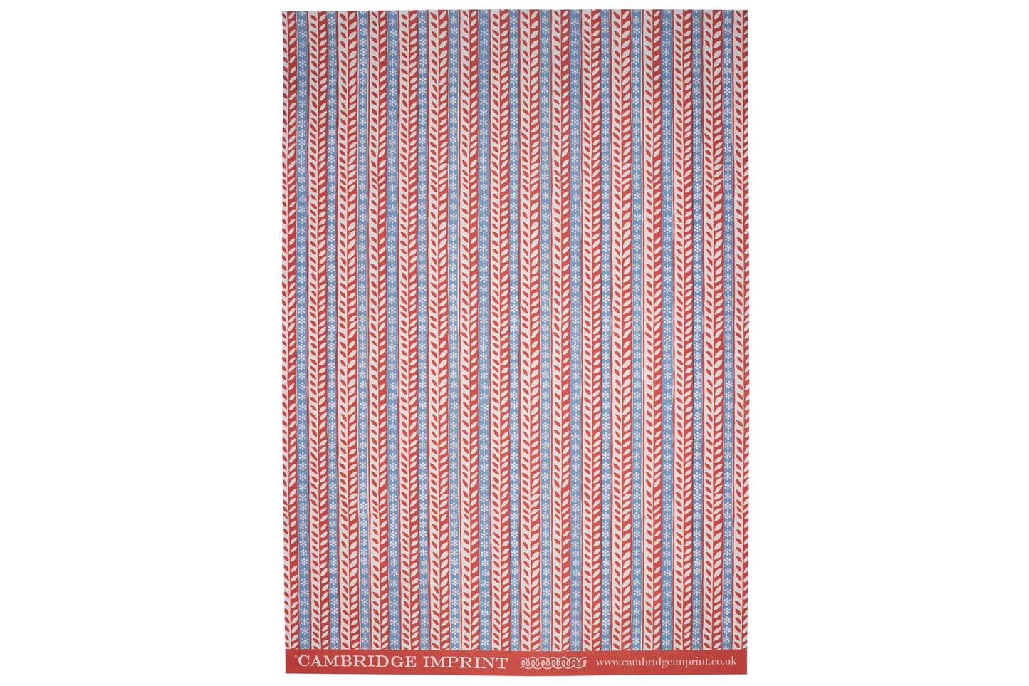 Cambridge Imprint Gift Wrap - Merry Christmas Red & Blue | Flywheel | Stationery | Tasmania